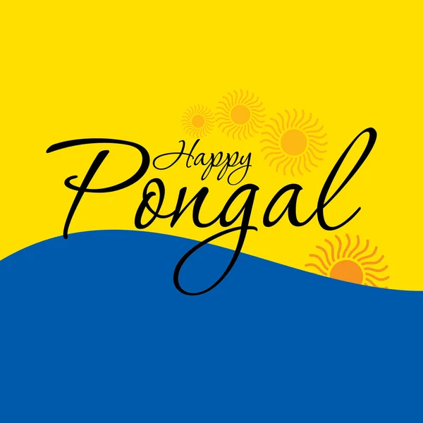 Pongal Festivali kavramı — Stok Vektör