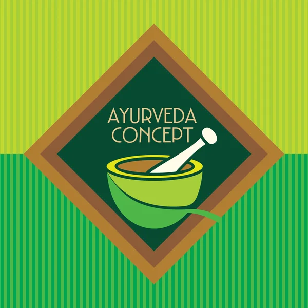 Ayurveda concept vector — Stock Vector