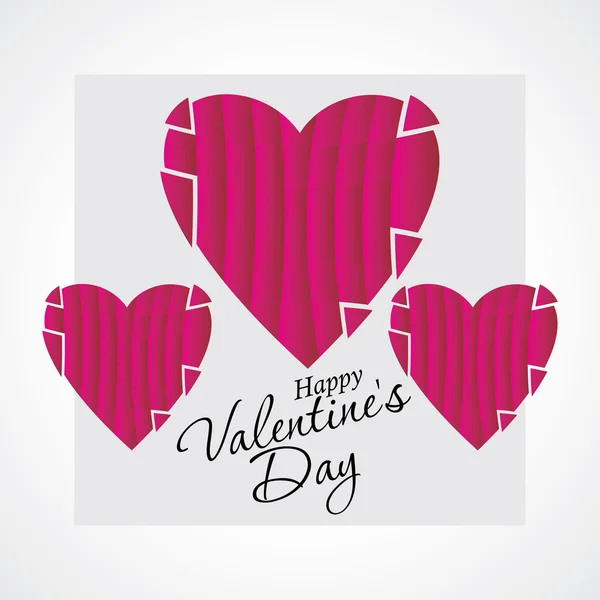 De dag van Valentijnskaarten concept vector — Stockvector