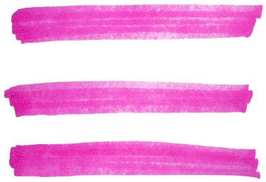 El çizimi pembe işaretli fırça darbeleri seti, altı çizili, metin arkaplan, vurgu, tasarım unsurları, karalama çizimi için soyut mürekkep renklendirme sancakları koleksiyonu