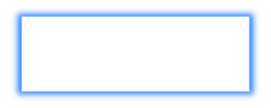 Mavi parlayan dikdörtgen çerçeve şeffaf arkaplanda izole edildi