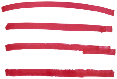 El çizilmiş kırmızı işaret çizgisi tasarım ögesi, grunge vuruşları, karalama çizgileri altı çizili