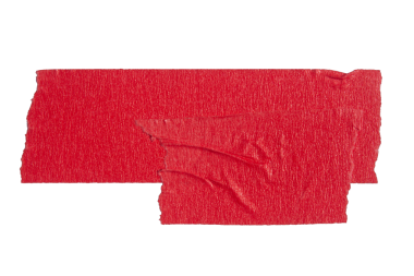 Saydam arkaplanda yırtılmış kağıt yapıştırıcı kırmızı maskeleme bandı