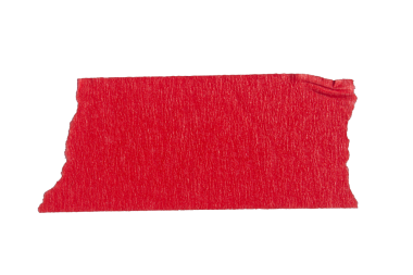 Saydam arkaplanda yırtılmış kağıt yapıştırıcı kırmızı maskeleme bandı