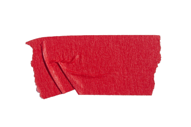 Saydam arkaplanda yırtılmış kağıt yapıştırıcı kırmızı maskeleme bandı