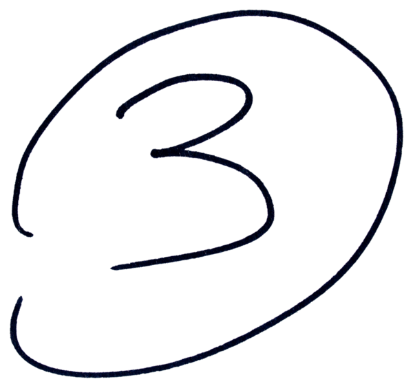 El çizimi 3 numaralı siyah daire, işaretli çizim sembolü şeffaf arkaplanda izole edildi