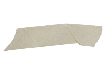 Yapışkan yırtık kağıt maskeleme bandı şeffaf arkaplanda izole