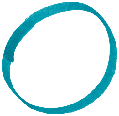 Hand drawn blue marker circle sketch, abstract ink oval stroke for highlight, emphasis, underline, business note, doodle design, isolated simple round shape element on transparent background