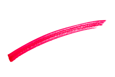 Kırmızı işaretli fırça darbesi arkaplanda izole edilmiş tek çizgi