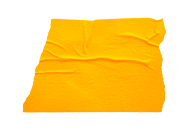 Yırtılmış kağıt yapıştırıcısı şeffaf arka planda sarı maskeleme bandı, washi bant tasarımı ögesi