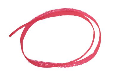 El çizimi kırmızı işaret çember çizimi, vurgulamak için soyut mürekkep oval vuruş, vurgu, altı çizili, iş notu, karalama tasarımı, izole edilmiş yuvarlak element