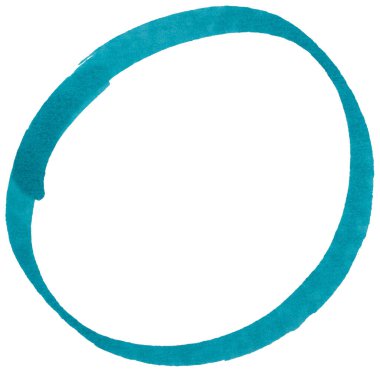 El çizimi mavi işaret çember çizimi, vurgulamak için soyut mürekkep oval vuruş, vurgu, altı çizili, iş notu, karalama tasarımı, izole edilmiş yuvarlak element