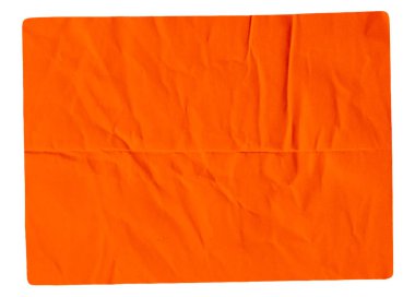 Turuncu yapıştırıcı, buruşuk kağıt yapıştırıcı etiketi.