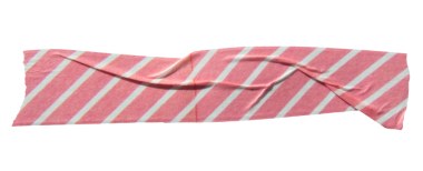 Şeffaf arkaplanda yırtık çizgili kırmızı yapışkan bant, washi bant tasarımı ögesi