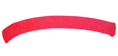 Kırmızı işaretli fırça darbesi arkaplanda izole edilmiş tek çizgi