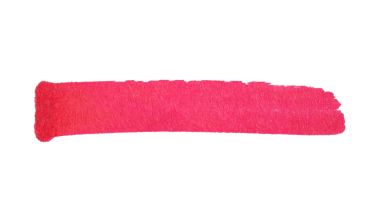 Kırmızı işaretli fırça darbesi arkaplanda izole edilmiş tek çizgi