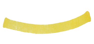 Sarı işaretli fırça darbesi arkaplanda izole edilmiş tek çizgi