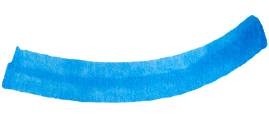 Mavi işaret fırça darbesi arkaplanda izole edilmiş tek çizgi