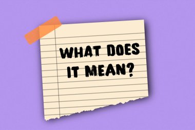 Kavramsal. Soru sembolü ne anlama geliyor?