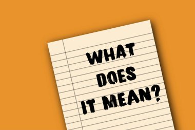 Kavramsal. Soru sembolü ne anlama geliyor?