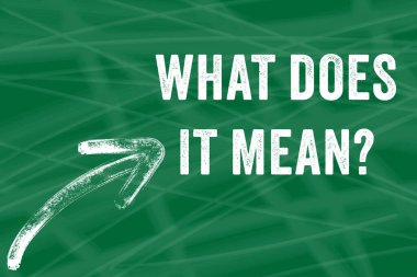 Kavramsal. Soru sembolü ne anlama geliyor?