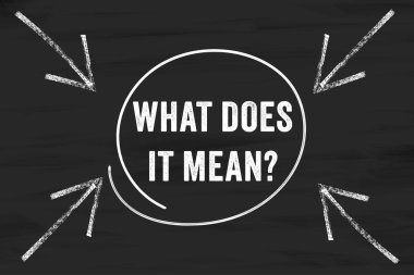 Kavramsal. Soru sembolü ne anlama geliyor?