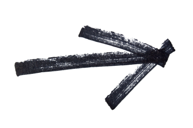 Şeffaf arkaplanda siyah işaretli bir ok işareti