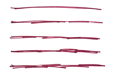 El çizilmiş kırmızı işaret çizgisi tasarım ögesi, grunge vuruşları, karalama çizgileri altı çizili