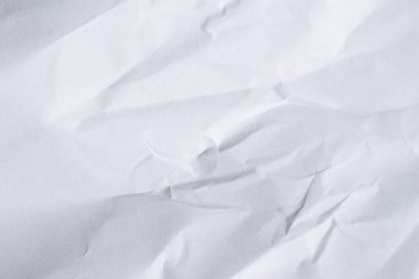 Kırışık beyaz kağıt doku arkaplanı