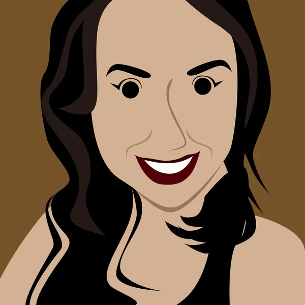 Chica casual foto selfie — Vector de stock