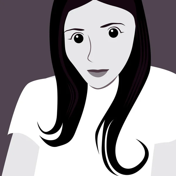 Chica casual foto selfie — Vector de stock