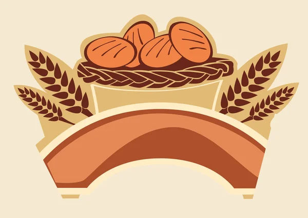 Elementos del logotipo del pan — Vector de stock