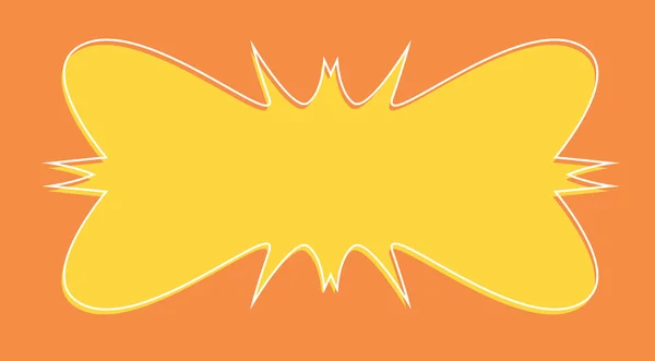 Banner amarillo — Vector de stock