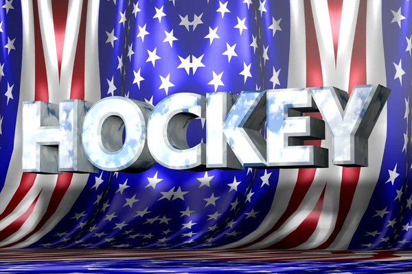 USA Hockey NHL game 3d images — Stock Photo, Image