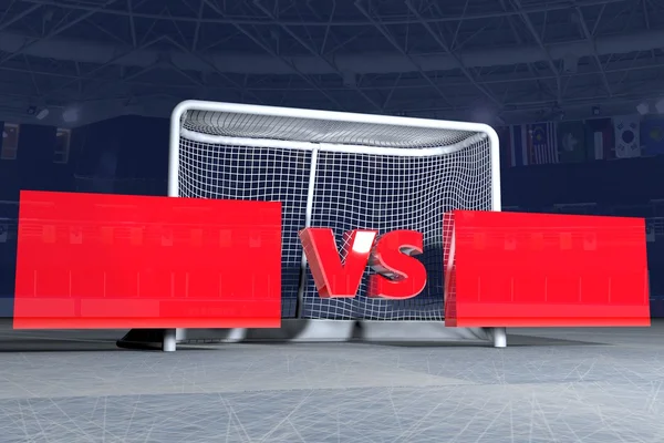 EE.UU. Hockey NHL juego 3d imágenes — Foto de Stock