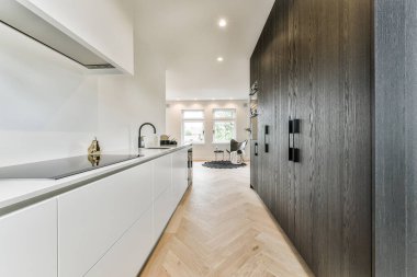 Güzel mutfak manzarası.