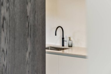 Güzel mutfak manzarası.