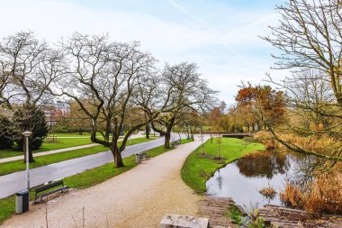 Şehir parkı görünümü