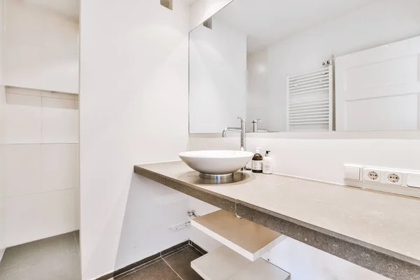 Sink in modern bathroom at home — Stock Photo, Image