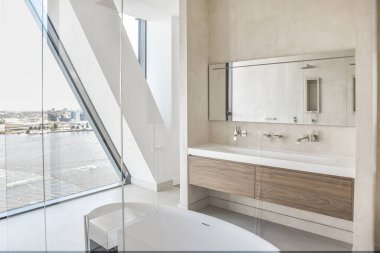 Lüks tuvaletler dairede.