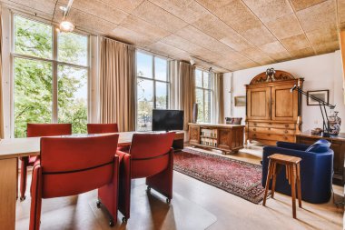 Lüks ve modern iç mimari.