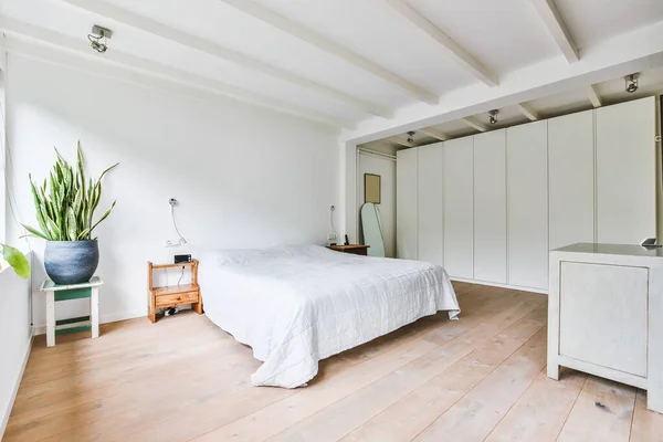 Stilvolles Schlafzimmerdesign — Stockfoto