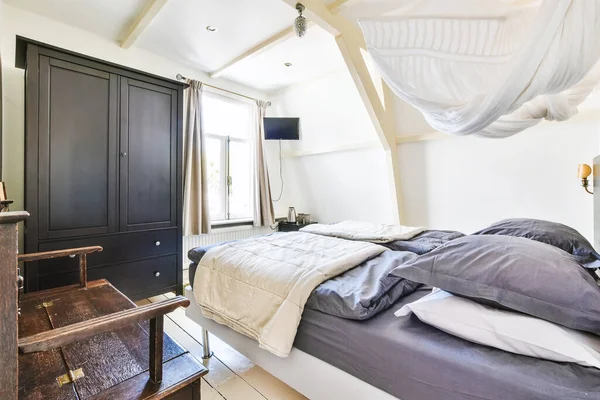 아늑 한 침실 디자인 — 스톡 사진