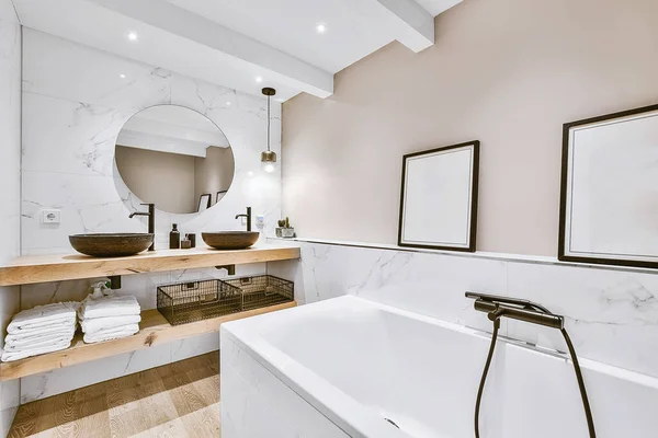Gyönyörű fürdőszoba belső — Stock Fotó