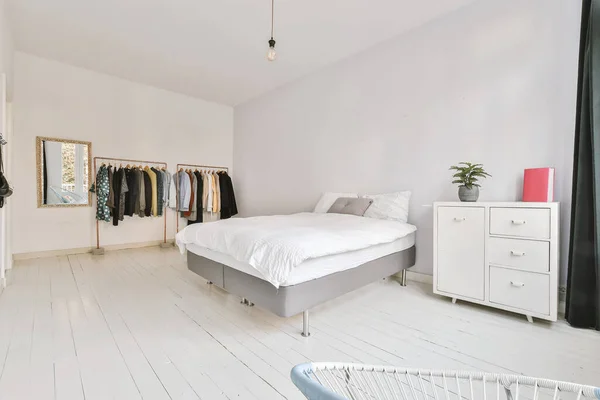 Lüks yatak odası tasarımı — Stok fotoğraf