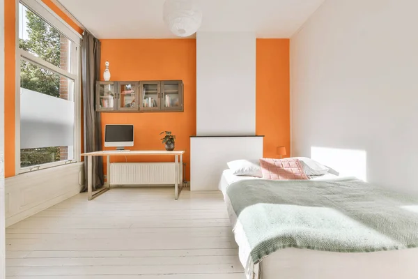 Lüks yatak odası tasarımı — Stok fotoğraf