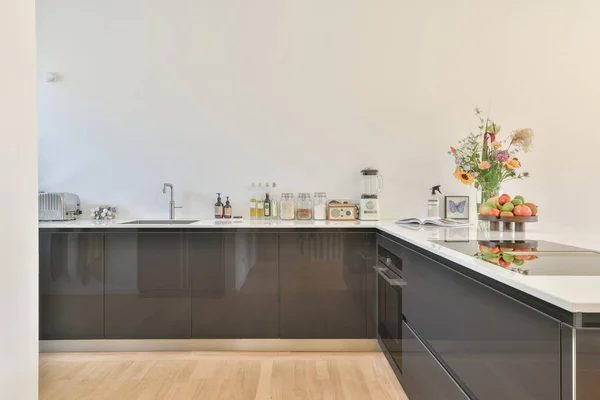 美しいキッチンデザイン — ストック写真