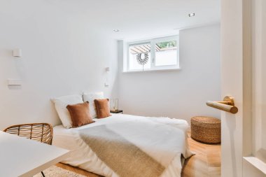 Lüks yatak odasının içi