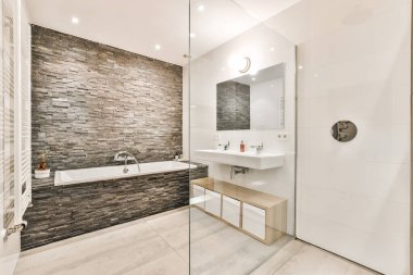 Zarif banyo tasarımı.