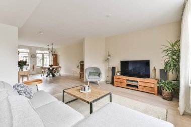 Şık bir oturma odası.